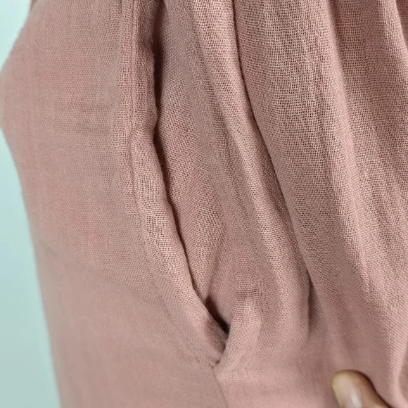 Bishop + Young Antropologie Lagenlook Wide Leg Jumpsuit Elva 100% Cotton Sz S - Picture 15 of 15